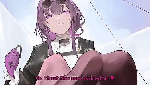 Кафка становится твоей новой королевой, а ты ее маленькая игрушка! (Honkai Star Rail, Petplay, Дыхание, Отказ, Развал, Женское доминирование)