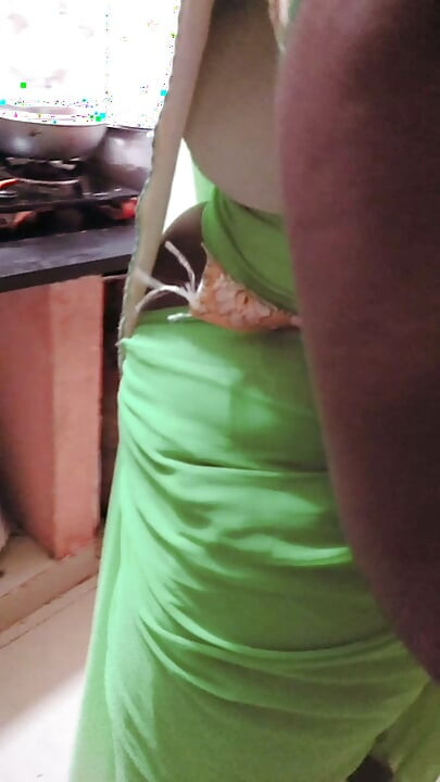 Desi Tamil Slut Wife Renu No Bra Blouse & No Panty Petticoat Saree Tease for Secret Lover! Indianhotwifex