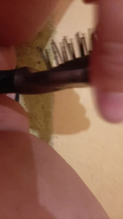 Putting a brush on