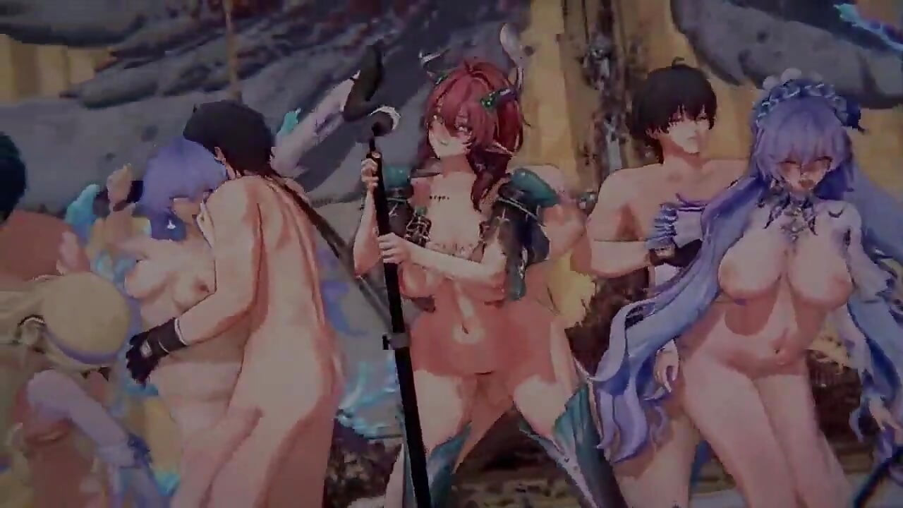 Wuthering Waves - Harem Sex Party - 3D Hentai Animation