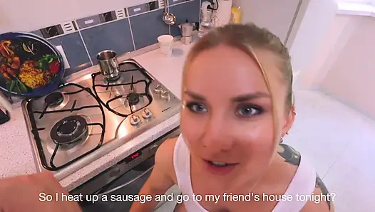 Die untreue ehefrau ruft ihre freundin, zu ihren liebhabern zu gehen, und ihr ehemann hört alles eng sub