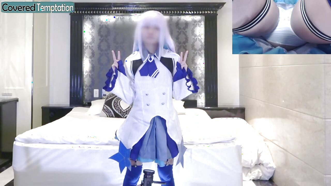 Cosplay Moment Sparks Shy Excitement as a Slender Newcomer Explores Playful Curiosity