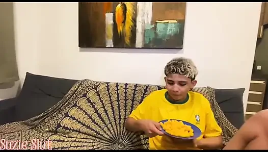 Naughty Stepmom Fucks Her Stepbrother's Friend During World Cup Game