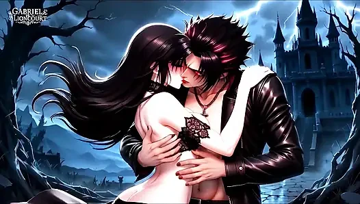 Gotik kız vampir lordu tarafından bağlı - bdsm canavar hentai 1