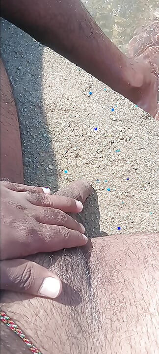 Water and open air feeling awesome for mastarbaring