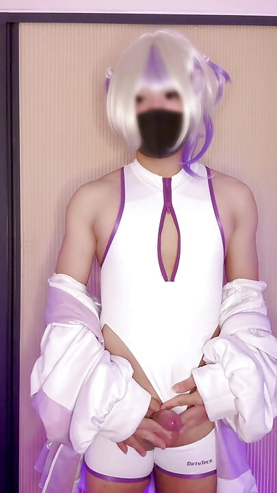 todoroki hajime cosplayer rubs herself shoots a huge load