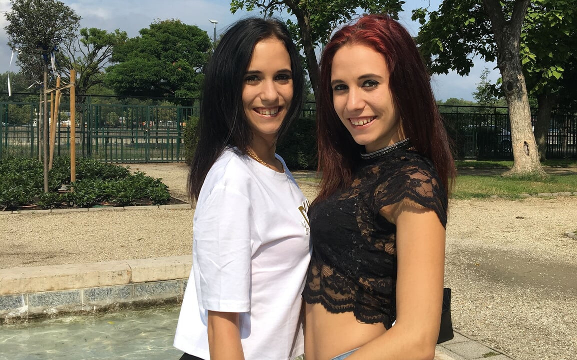 Exploradora alemana - trío en casting con Nikki y Kitti Fox