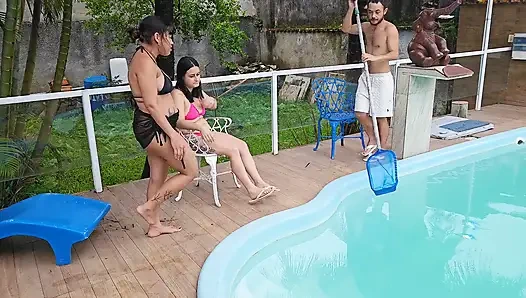 Patricinhas Aus Der Eigentumswohnung Baten Um Hilfe Im Pool, Der Ist Schiefgegangen