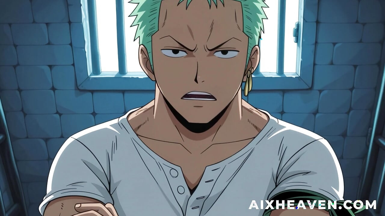 Nico Robin fode com Zoro em uma cela de prisão! Uma peça sem censura Hentai em primeiro plano