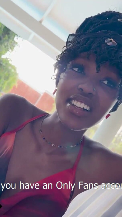 She winked while pouring my drink... this 18YO EBONY WAITRESS got FACE FUCKED back in the hotel | Clip 1
