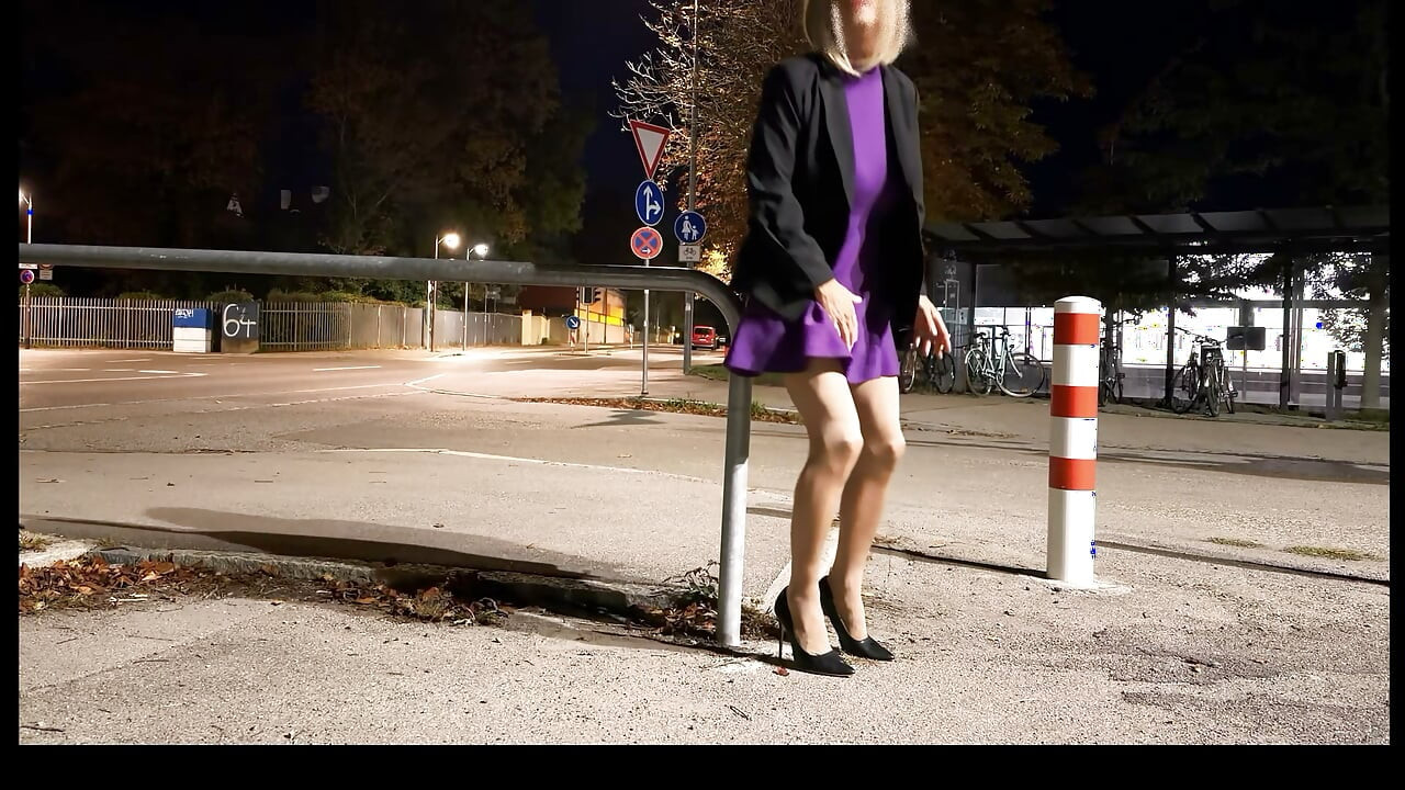 Ich bin gekommen an einer Öffentlicchen Strasse mit Masturbator