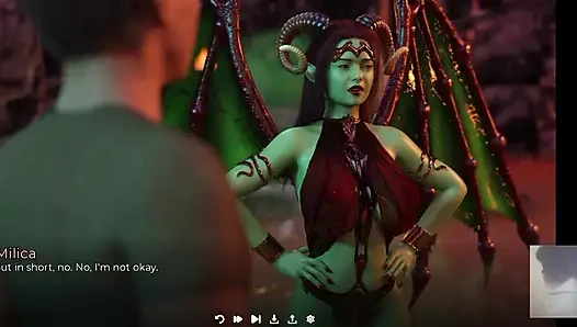 I Hard Fuck a Demon Succubus! I Deepthroat Her and Cum in Her Ass.