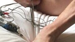 Limp cock torture with e-stim moaning