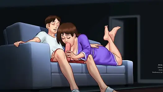 Üvey annem tek bir damla döl olmadan penisimi terk edene kadar üstüme atlamayı bırakmıyor - yaz mevsimi efsanesi