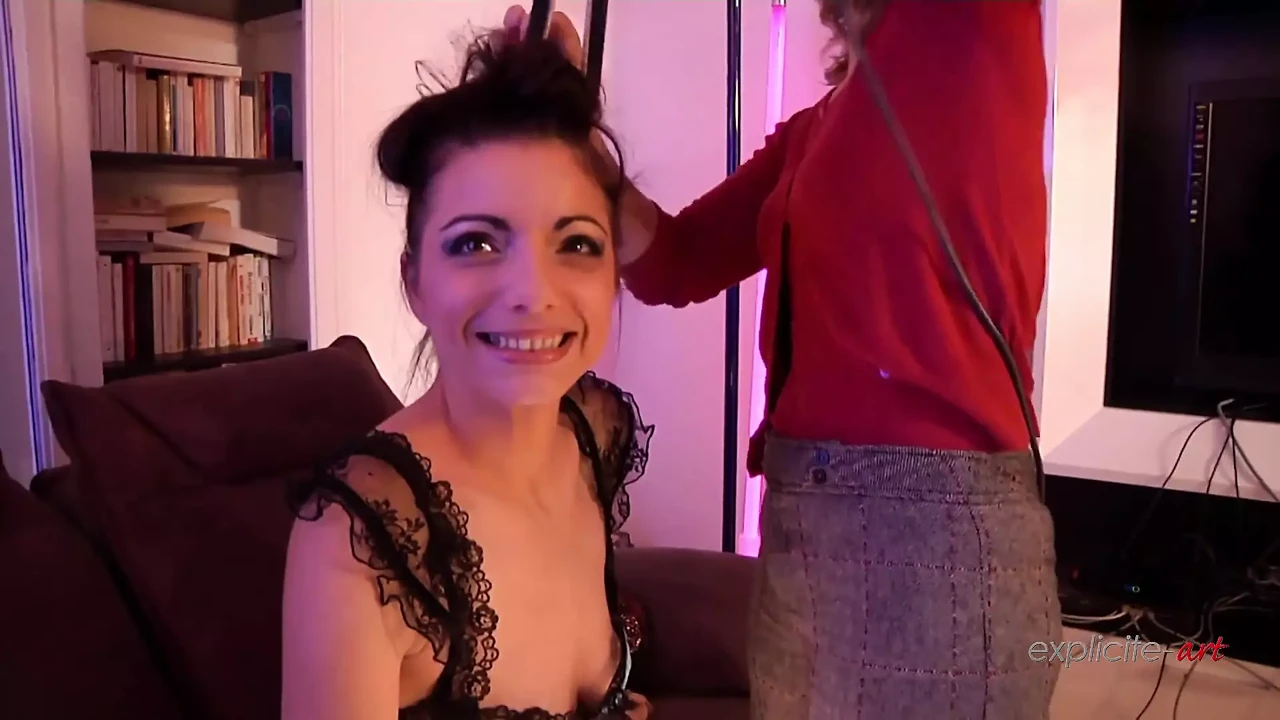 French Brunette's First Porn Video with DP