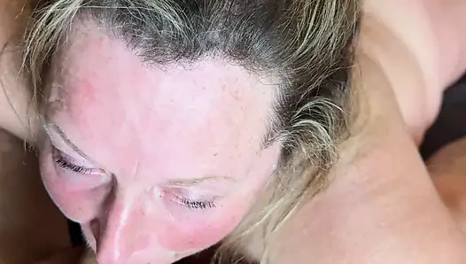 Sub wife Sucks Cock and Balls