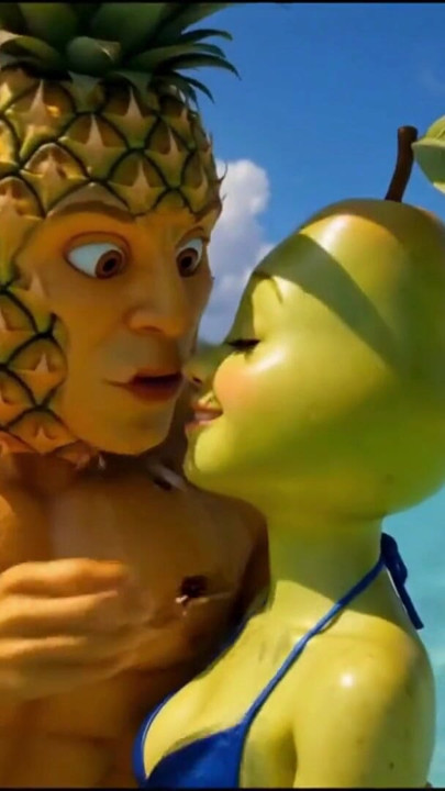 Episode 4 - Cute Pineapple Girl and Sweet Avocado Man Sharing Gentle Tropical Moments AI Hentai | Clip 1