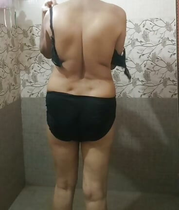 Bathing in jolly mood