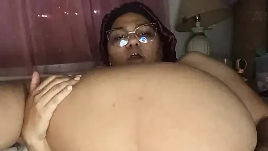 Hairy vaginal and anal masturbation
