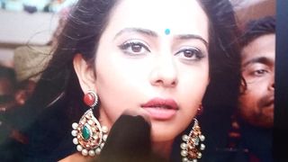 Первый трибьют спермы на Rakul Preet Singh со стонами