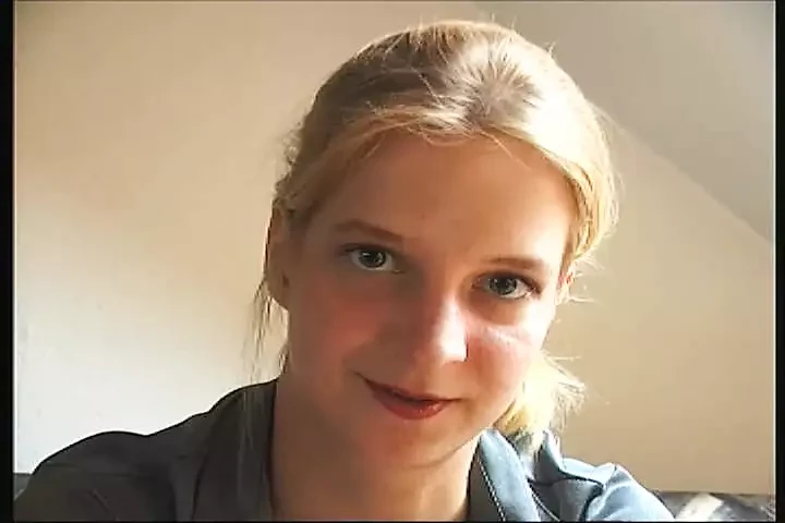 chubby blonde plays with her fat cunt