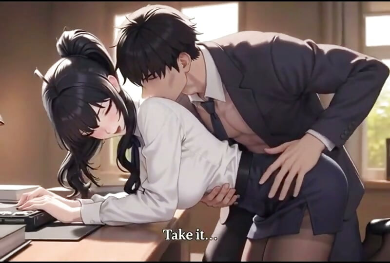 Big tits secretary gets bent over the desk by her boss for fucking private meeting