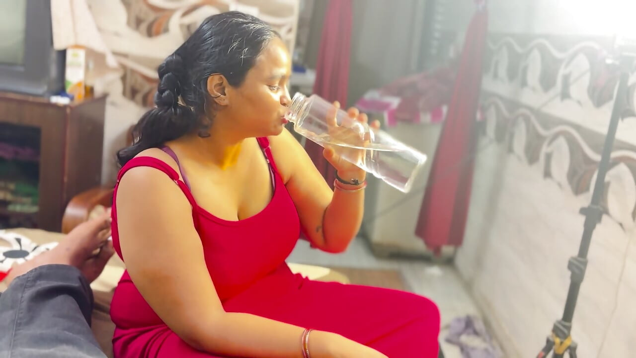 Red Dress - Booked Her for the Whole Night, Fucked Her Hard in Hotel Hindi Video Part 2