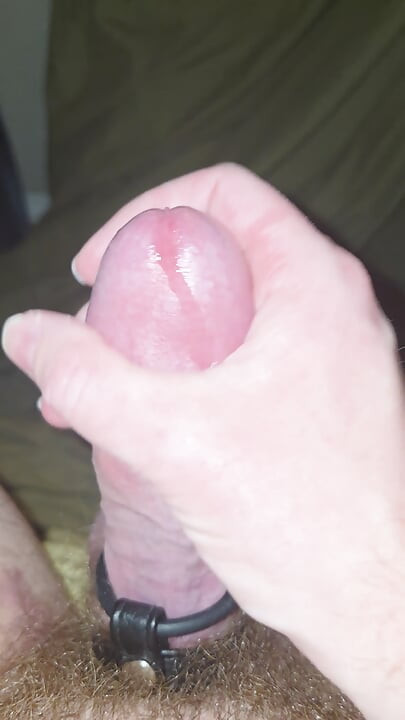 Slow and steady stroking leads to thick load of cum