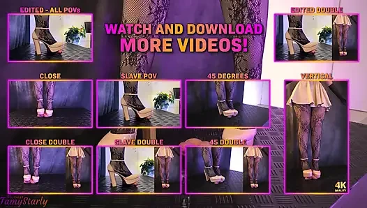 Cewek sange dengan sepatu hak tinggi merah muda ini dientot habis-habisan sampai mengerang keenakan!