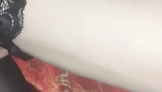 She takes two huge dildo's
