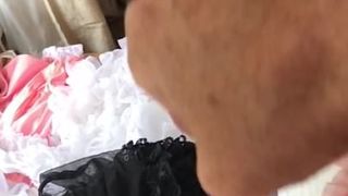 Full speed panty drawer huge cum load