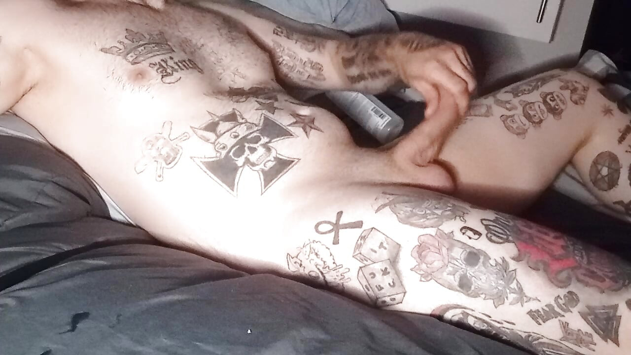 Hot guy rubbing his cock so nicely