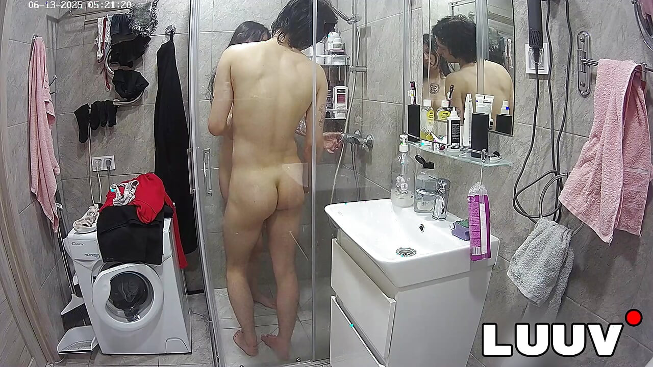 LUUV. Alice, a tattooed beauty, takes a shower with her boyfriend