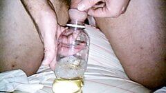 Pup and Boy piss compilation, thick cock pissing and small hairy cock pissing, showing off ginger bush
