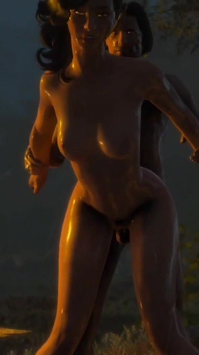 Napínavý okamžik z "Skyrim B a L mod - Šukání poblíž tábora a je to krásné"