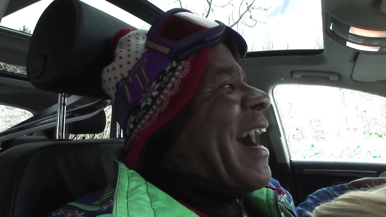 Blonde moans in pleasure as her pussy gets drilled by a monster black cock