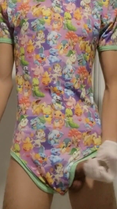 ABDL Pokemon Onesie Masturbation | Clip 1