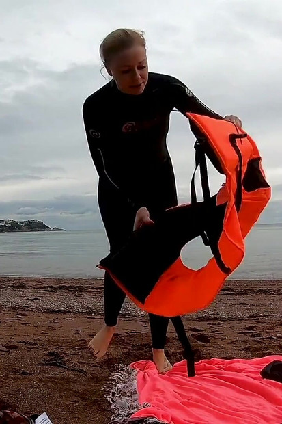 Strapped Tight & Floating Free - Sexy Wetsuit Life Jacket Test