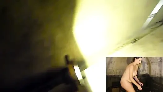 A fatal walk - Fucked, punished and totally filled with piss in a German WW2 bunker