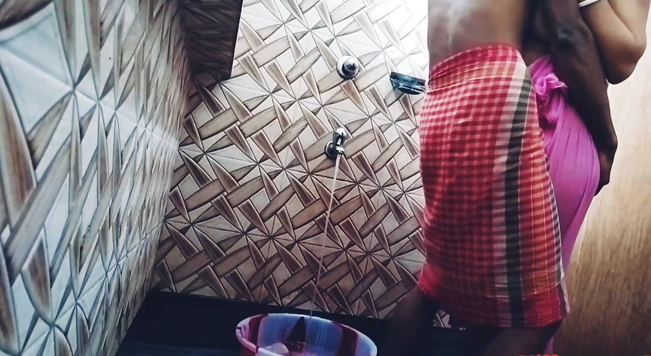I spied on my Hot Bhabi in the shower and unexpectedly got sex