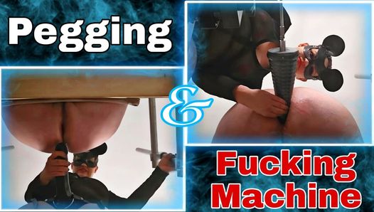 Spanking, Pegging und Fickmaschine! Femdom Bondage BDSM Anal Prostata Disziplin Echtes hausgemachtes Amateurpaar Weibliche Dominanz