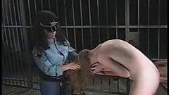 Female prisoner gets striped and searched by female guard