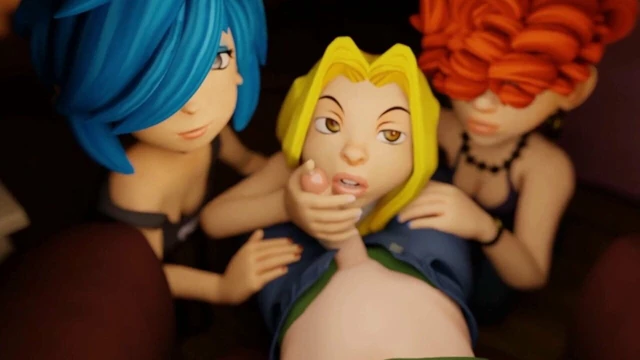 Triple Blowjob n Handjob - 3D POV