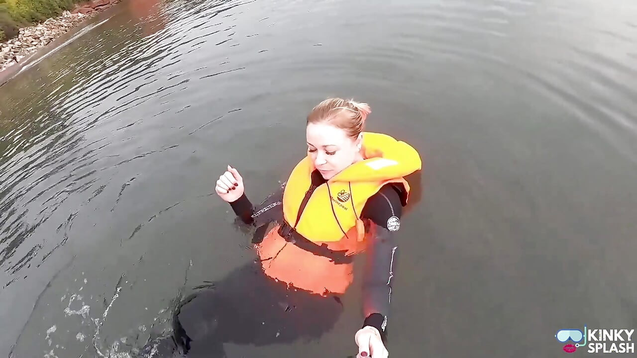 Strapped Tight & Floating Free - Sexy Wetsuit Life Jacket Test