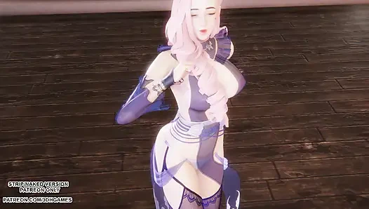 MMD Hyolyn - See Sea Seraphine Sexy Kpop Dance League of Legends Hentai Uncensored 4K 60FPS