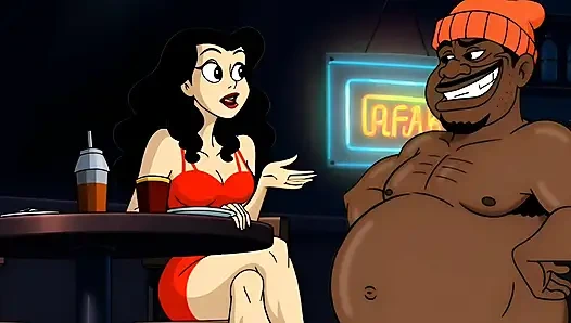 Hari Valentine. Kartun di mana seorang istri disetubuhi di toilet umum