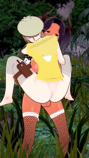 Spectacular moment from "Ryza get fucked by a cow Girl Futa"