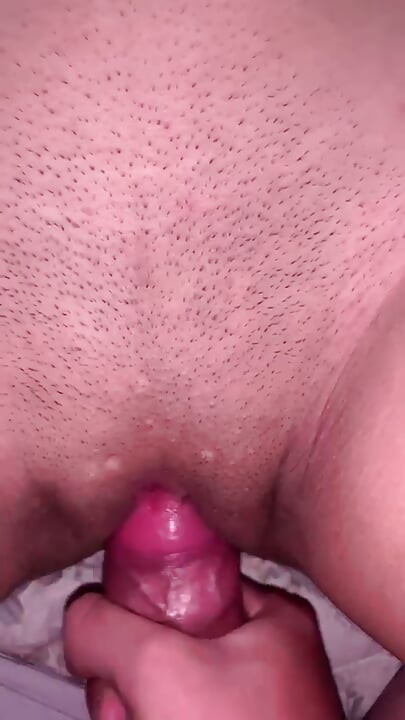 Rubbing and masturbating her wet pussy with my dick until she cums - POV - SecretUsX