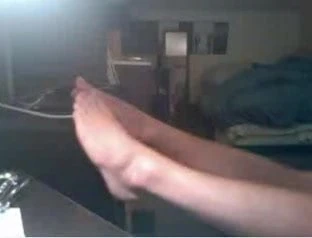 Straight guys feet on webcam #214