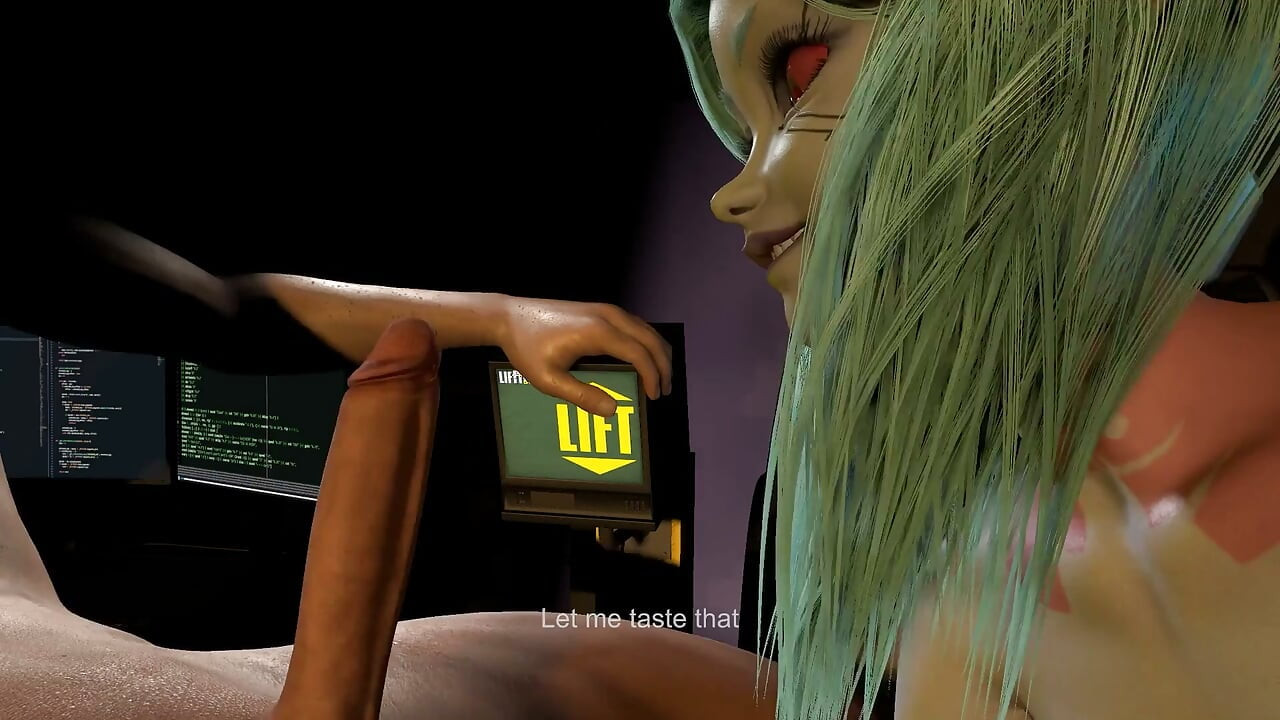 Rebecca Sucking Dick in the Car - Cyberpunk Edgerunners